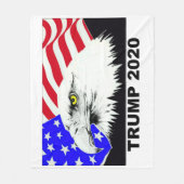 Trump 2020 American Eagle Donald Trump Fleece Deken (Voorkant)