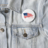 Trump 2020 American Flag Popular Ronde Button 5,7 Cm (In situ)