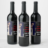 Trump 2020 - Amerika weer geweldig houden Wijn Etiket (Flessen)