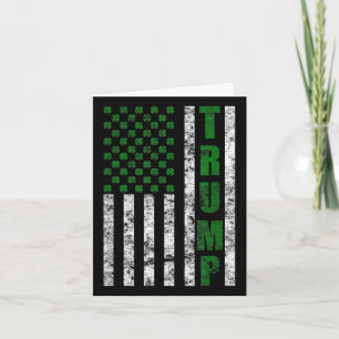 Trump 2020 Amerikaanse vlag  St. Patricks Day Kaart