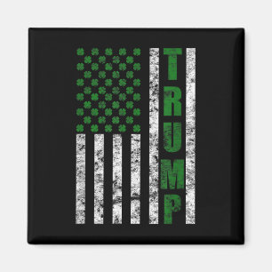 Trump 2020 Amerikaanse vlag St. Patricks Day Magneet
