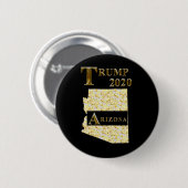 TRUMP 2020 ARIZONA RONDE BUTTON 5,7 CM (Voorkant /achterkant)