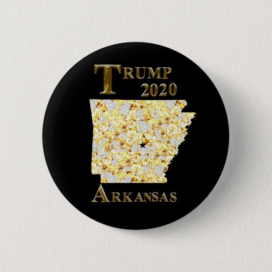 TRUMP 2020 ARKANSAS RONDE BUTTON 5,7 CM (Voorkant)