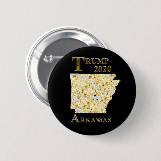TRUMP 2020 ARKANSAS RONDE BUTTON 5,7 CM (Voorkant /achterkant)