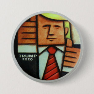 Trump 2020 Artiest Perspective Ronde Button 7,6 Cm