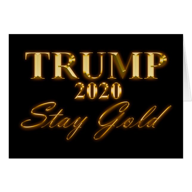 TRUMP 2020 - Blijf Gold (Voorkant Horizontaal)