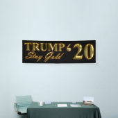 TRUMP 2020 - Blijf Gold Spandoek (Beurs)