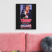 Trump 2020 brengt Amerika terug Canvas Afdruk (Insitu (Woonkamer))