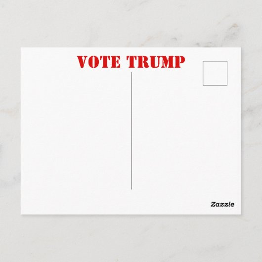 TRUMP 2020 BRIEFKAART (Achterkant)