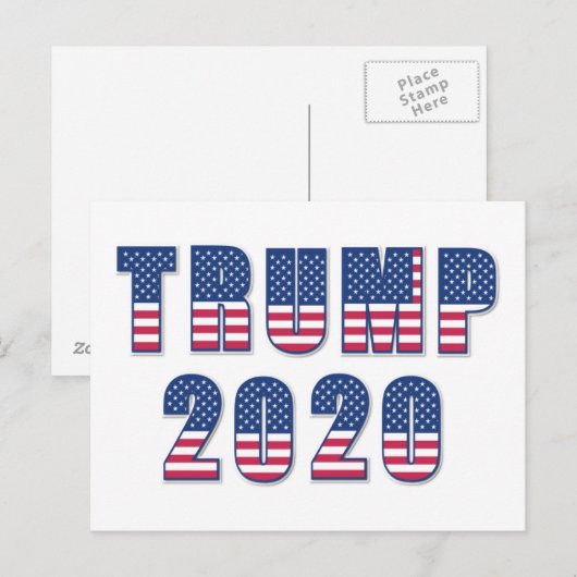 Trump 2020 briefkaart (Voorkant / Achterkant)