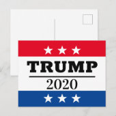 TRUMP 2020 BRIEFKAART (Voorkant / Achterkant)