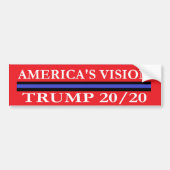 Trump 2020 Bumpersticker (Voorkant)