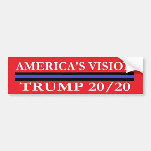 Trump 2020 Bumpersticker (Voorkant)