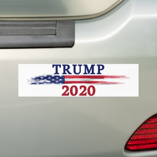 Trump 2020 bumpersticker (Op auto)