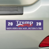 Trump 2020 Bumpersticker herverkiezing (Op auto)