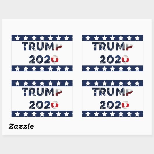 Trump 2020 Bumpersticker Rechthoekige Sticker (Vel)