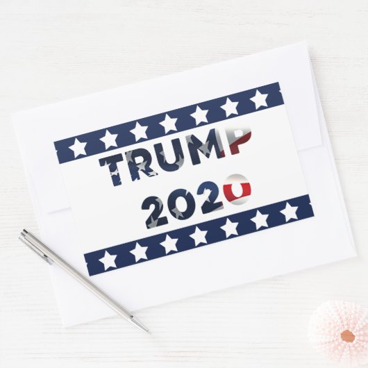 Trump 2020 Bumpersticker Rechthoekige Sticker (Envelop)