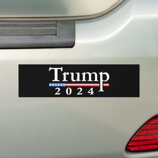 Trump 2020 Classic Black and Red Bumpersticker (Op auto)