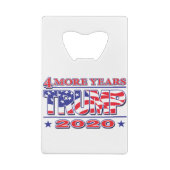 Trump 2020 creditkaart flessenopener (Achterkant)