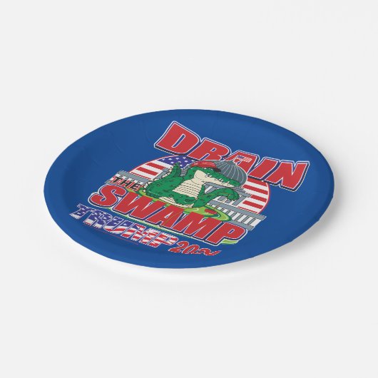 Trump 2020 Drain The Swamp Papieren Bordje (Gekanteld)