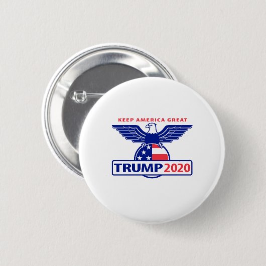 Trump 2020 Eagle Logo Ronde Button 5,7 Cm (Voorkant /achterkant)