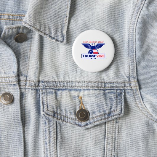 Trump 2020 Eagle Logo Ronde Button 5,7 Cm (In situ)