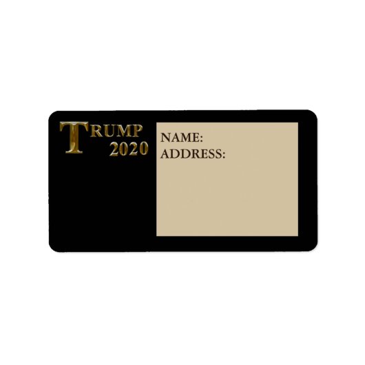 TRUMP 2020 ETIKET (Voorkant)