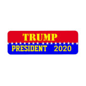 TRUMP 2020 ETIKET (Voorkant)