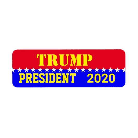 TRUMP 2020 ETIKET (Voorkant)