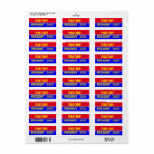 TRUMP 2020 ETIKET (Full Sheet)