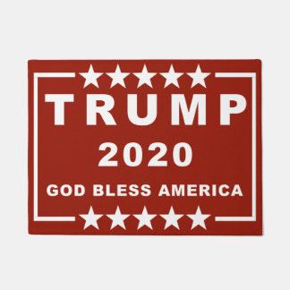TRUMP 2020 - GOD BLESS AMERICA - 18 x 24-inch deur Deurmat