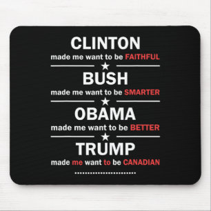 Trump 2020 Grappige Clinton Struik Obama Trump Can Muismat