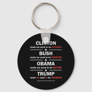 Trump 2020 Grappige Clinton Struik Obama Trump Can Sleutelhanger
