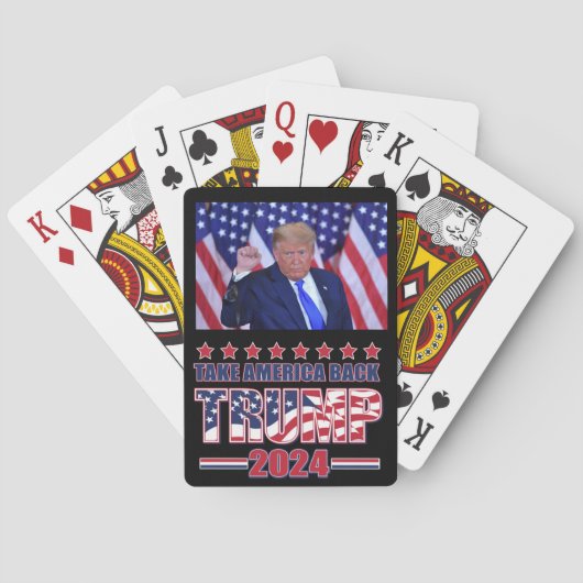Trump 2020 Haal Amerika terug Pokerkaarten (Achterkant)