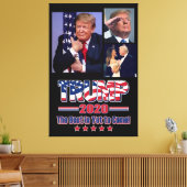 Trump 2020 Het beste is nog niet bereikt Canvas Afdruk (Insitu (Woonkamer))