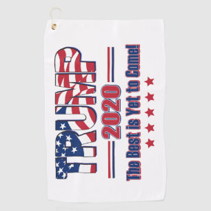 Trump 2020 Het beste is nog niet bereikt Golfhanddoek