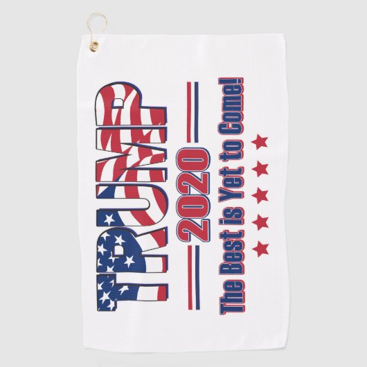 Trump 2020 Het beste is nog niet bereikt Golfhanddoek (Voorkant)