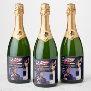 Trump 2020 Het beste is nog niet bereikt Sparkling Wijnetiket