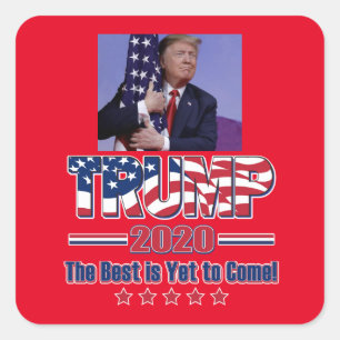 Trump 2020 Het beste is nog niet bereikt Vierkante Sticker