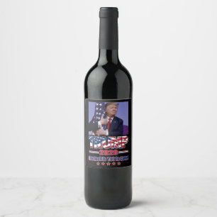 TRUMP 2020 Het beste is nog niet bereikt Wijn Etiket