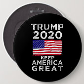 Trump 2020 : Hou Amerika geweldig Ronde Button 6,0 Cm (Voorkant /achterkant)