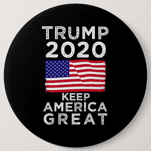 Trump 2020 : Hou Amerika geweldig Ronde Button 6,0 Cm (Voorkant)