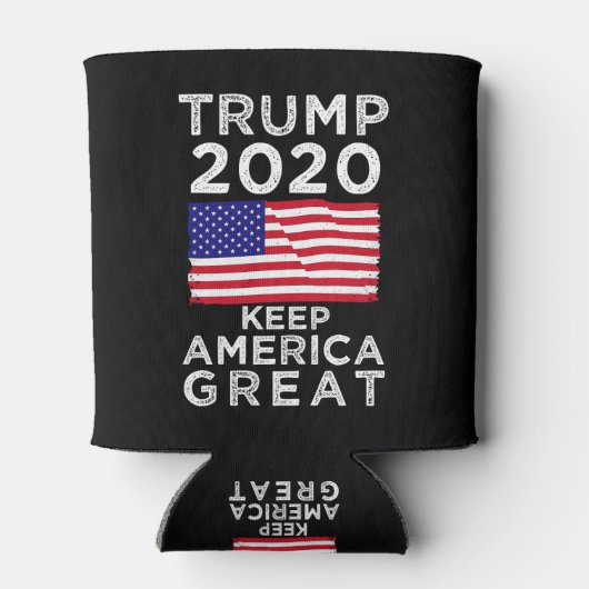 Trump 2020: Houd Amerika groot Blikjeskoeler (Achterkant)