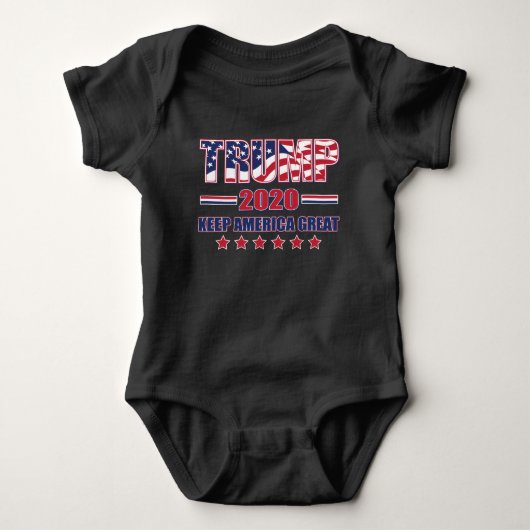 Trump 2020 Houd Amerika Groot Romper (Voorkant)