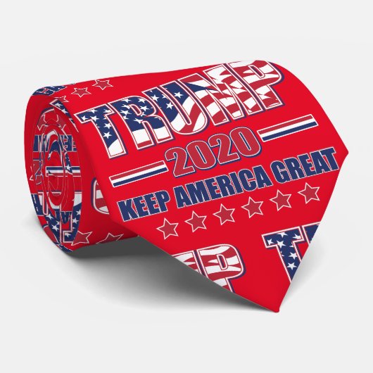 Trump 2020 Houd Amerika Groot Stropdas (Opgerold)