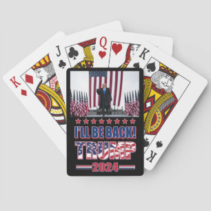 Trump 2020 Ik Kom Terug Pokerkaarten