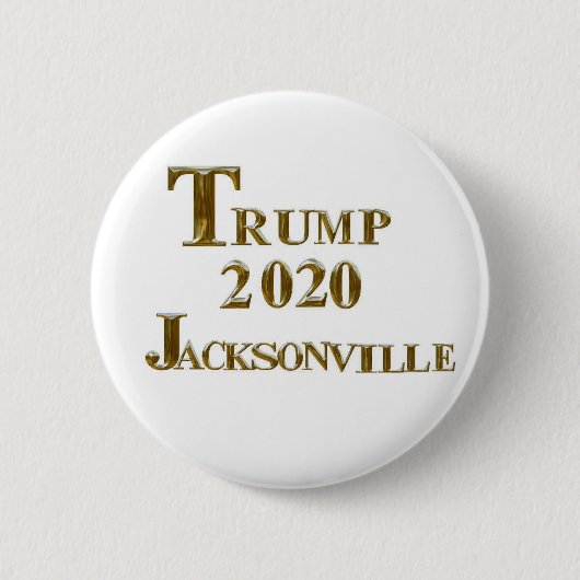 TRUMP 2020 JACKSONVILLE RONDE BUTTON 5,7 CM (Voorkant)