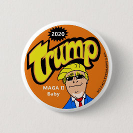 Trump 2020-kaas, peuter ronde button 5,7 cm
