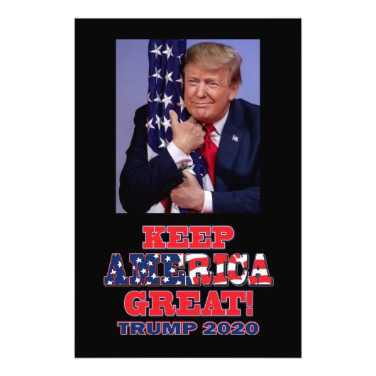 Trump 2020 Keep America Great America Foto Afdruk (Voorkant)