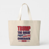 Trump 2020 Keep America Great America Grote Tote Bag (Achterkant)